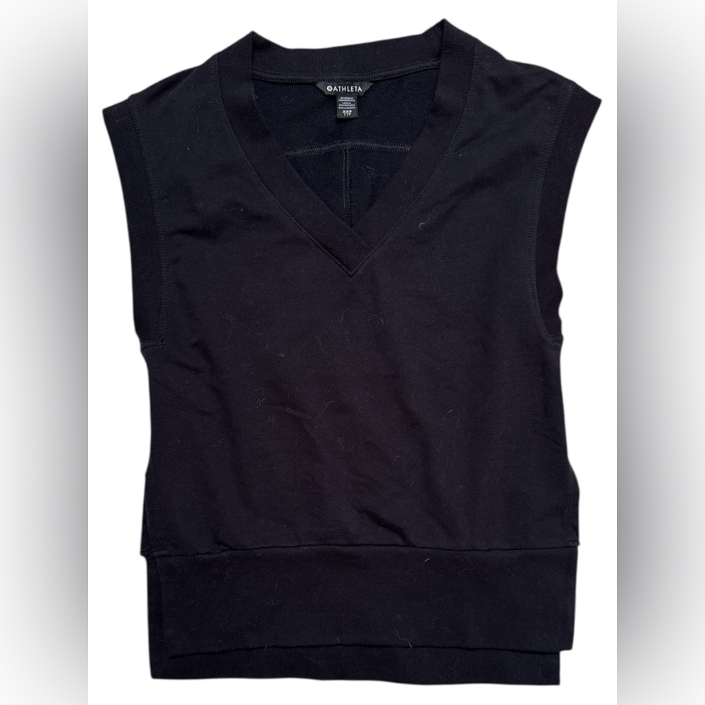 Athleta Women's Retroterry V-Neck Sweatshirt Tee